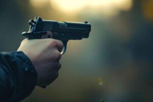 నగల షాపులో దొంగల బీభత్సం, కాల్పులు