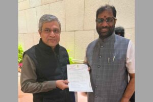 రైల్వే మంత్రి అశ్విని వైష్ణవ్ కు ఎంపీ వద్దిరాజు వినతి